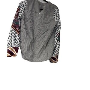 Women’s Analogy XL Top Poplin Back Pleating NWT